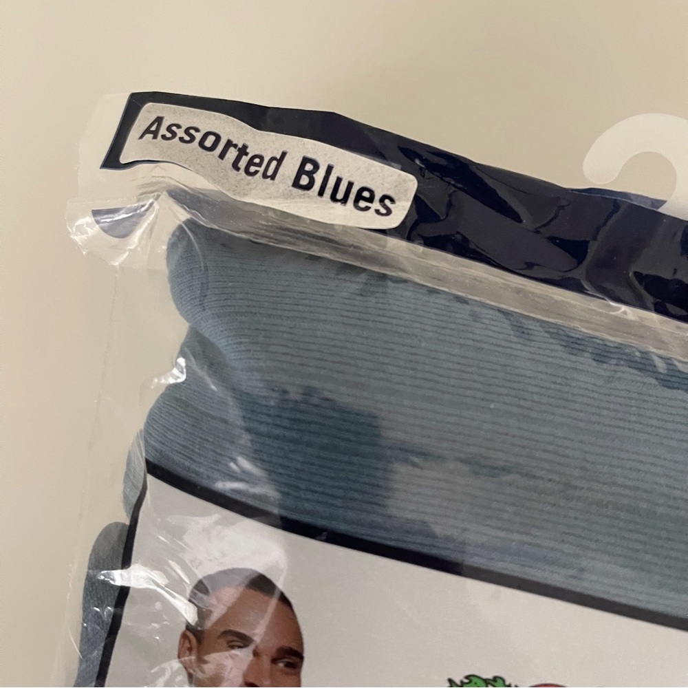 Fruit of the Loom 5 Pack Boxer Briefs L (36-38) Assorted Blues - Picture 5 of 10